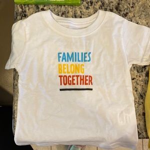 3/$15 Families Belong Together (The Outrage) Immigration Policy baby T shirt